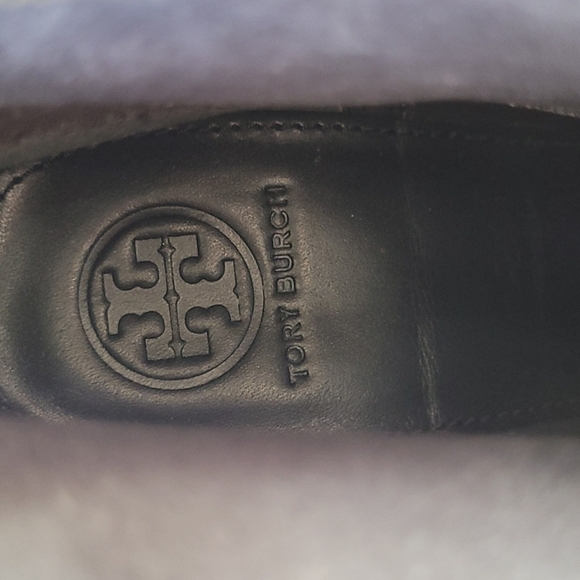 TORY BURCH Hastings Leather Ankle Black Boots SIZE 7 M - Picture 12 of 13